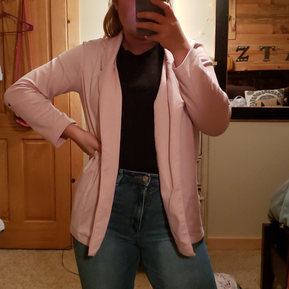 Pink blazer